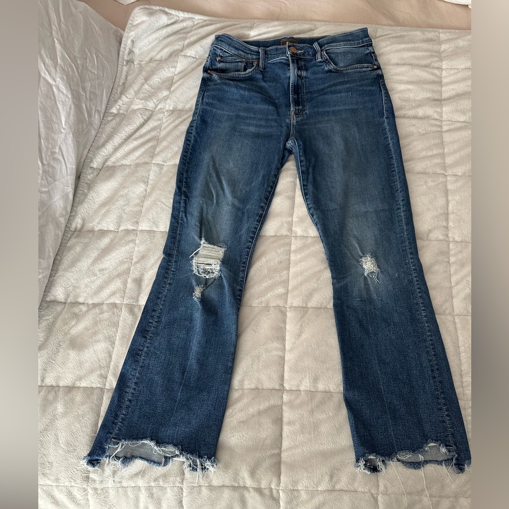 MOTHER Insider Crop Step Chew Dancing on Coals